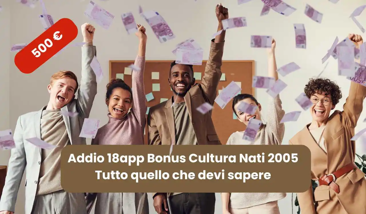 Addio 18app Bonus Cultura Nati 2005